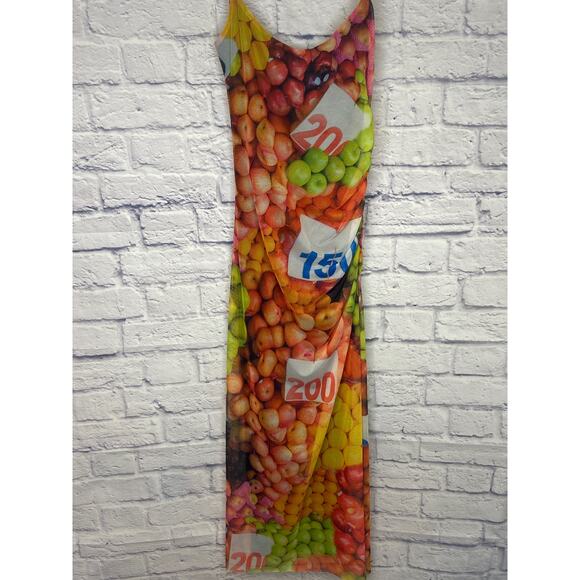 Zara Multicolor Fun Print/Fruity Patterned Bodycon Dress Size Small NEW w/tags - Picture 1 of 6